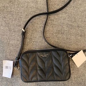 Kate Spade black quilted crossbody, NEW with tags!
